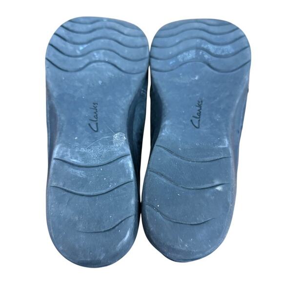 Clarks Sheryn Madi Black Leather Slip On Loafers Flats Comfort Shoes Womens 8.5 - Picture 15 of 16